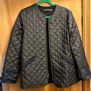 Harvey Faircloth brand puffy look jacket w/calf hair 🐴 at cuffs and pockets